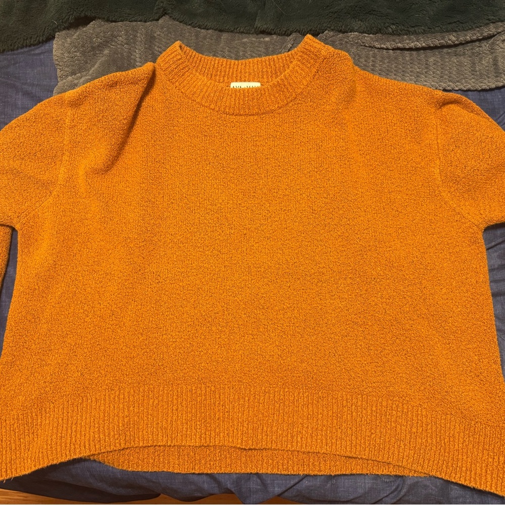 Ava & Viv Orange Women's Sweater